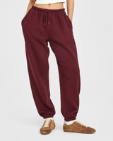 Mid Weight Relaxed Joggers | Rosewood