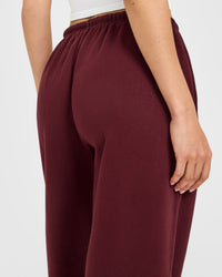 Mid Weight Relaxed Joggers | Rosewood