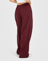 Mid Weight Relaxed Straight Leg Joggers | Rosewood