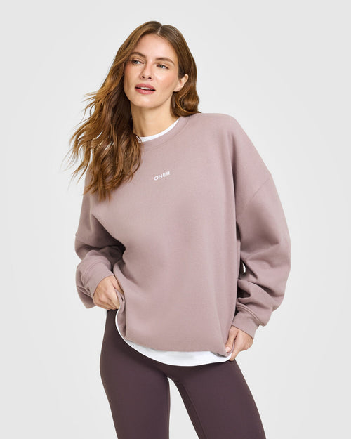 Oner Modal Mid Weight Sweatshirt | Dusty Purple