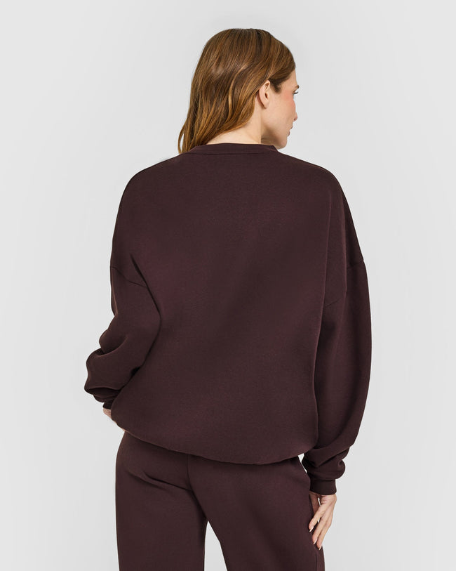 Mid Weight Sweatshirt | Plum Brown
