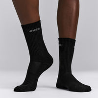 Long Crew Socks 1 Pack | Black