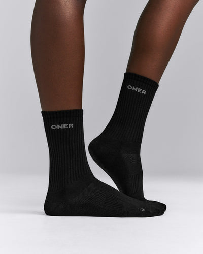 Long Crew Socks 1 Pack | Black