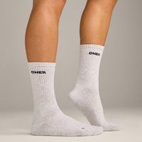 Oner Long Crew Socks 1 Pack | Grey Marl