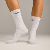 Oner Long Crew Socks 1 Pack | Grey Marl