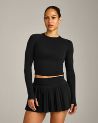 Oner Seamless Fitted Long Sleeve Top | Black