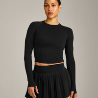 Oner Seamless Fitted Long Sleeve Top | Black