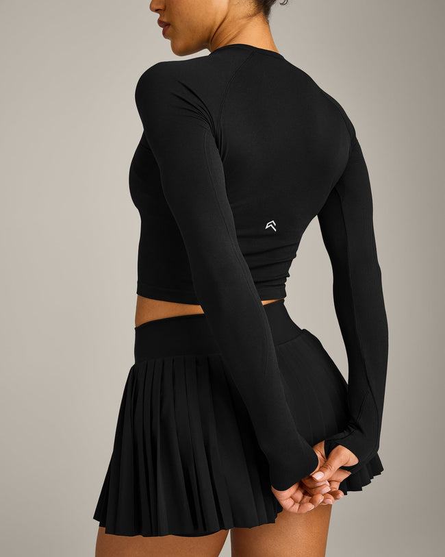 Oner Seamless Fitted Long Sleeve Top | Black