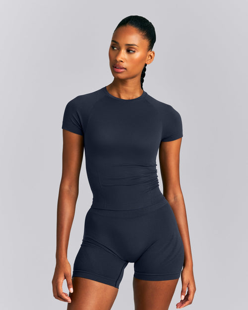Oner Seamless Fitted Top | True Blue