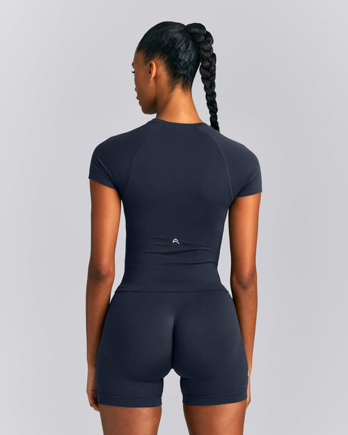 Oner Seamless Fitted Top | True Blue