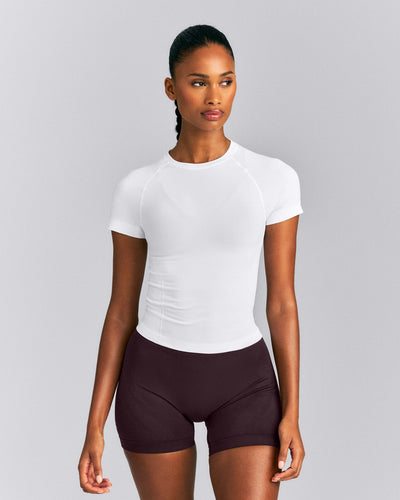 Oner Seamless Fitted Top New Branding | White