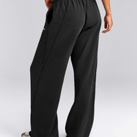 Cotton Vintage Lounge Wide Leg Sweatpants | Washed Black