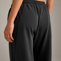 Raw Cut Lounge Wide Leg Joggers | Washed Black