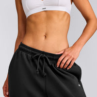 Cotton Vintage Lounge Wide Leg Sweatpants | Washed Black