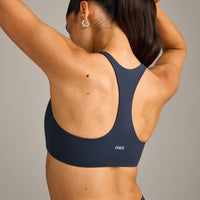 SoftMotion™ Bralette with Grey Logo | True Blue