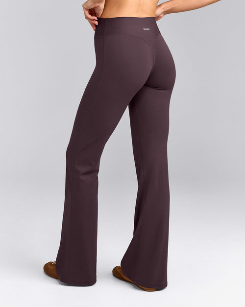 SoftMotion™ Flared Pants | Dark Umber Brown