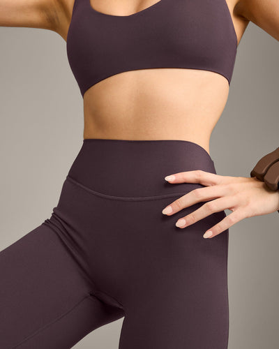 SoftMotion™ Flared Bottoms with Grey Logo | Dark Umber Brown