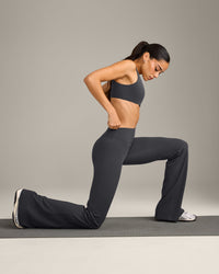 SoftMotion™ Flared Bottoms with Grey Logo | Coal