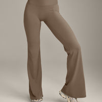 SoftMotion™ Flared Bottoms with Grey Logo | Moss Brown