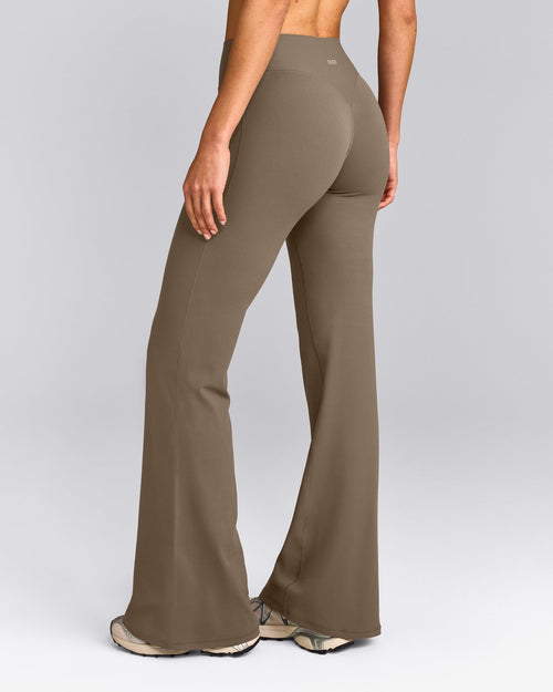SoftMotion™ Flared Pants | Moss Brown