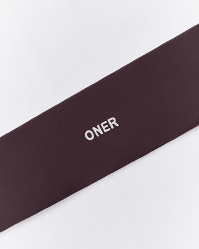 SoftMotion™ Headband with Gray Logo | Dark Umber Brown