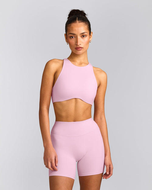 SoftMotion™ High Neck Sports Bra | Chalk Pink