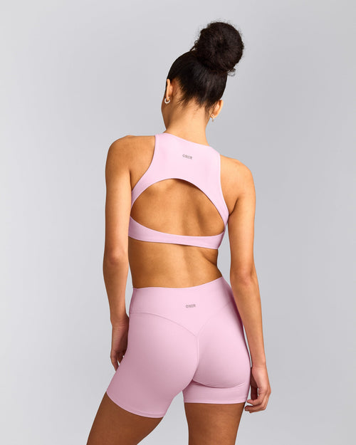 SoftMotion™ High Neck Sports Bra | Chalk Pink