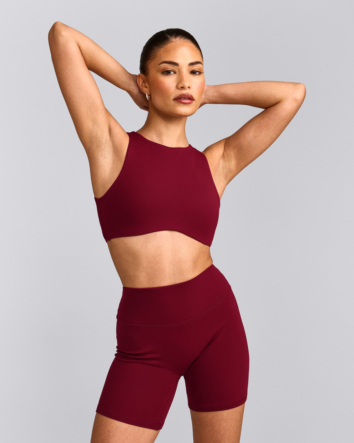 SoftMotion™ High Neck Sports Bra | Ruby Red