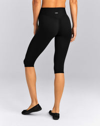 SoftMotion™ High Waisted Capri Leggings New Branding | Black