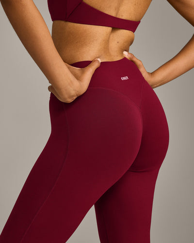SoftMotion™ Flared Bottoms with Grey Logo | Ruby Red