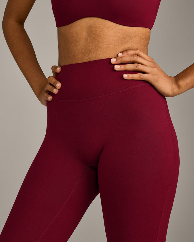 SoftMotion™ Flared Bottoms with Grey Logo | Ruby Red