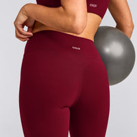 SoftMotion™ High Waisted Leggings | Ruby Red