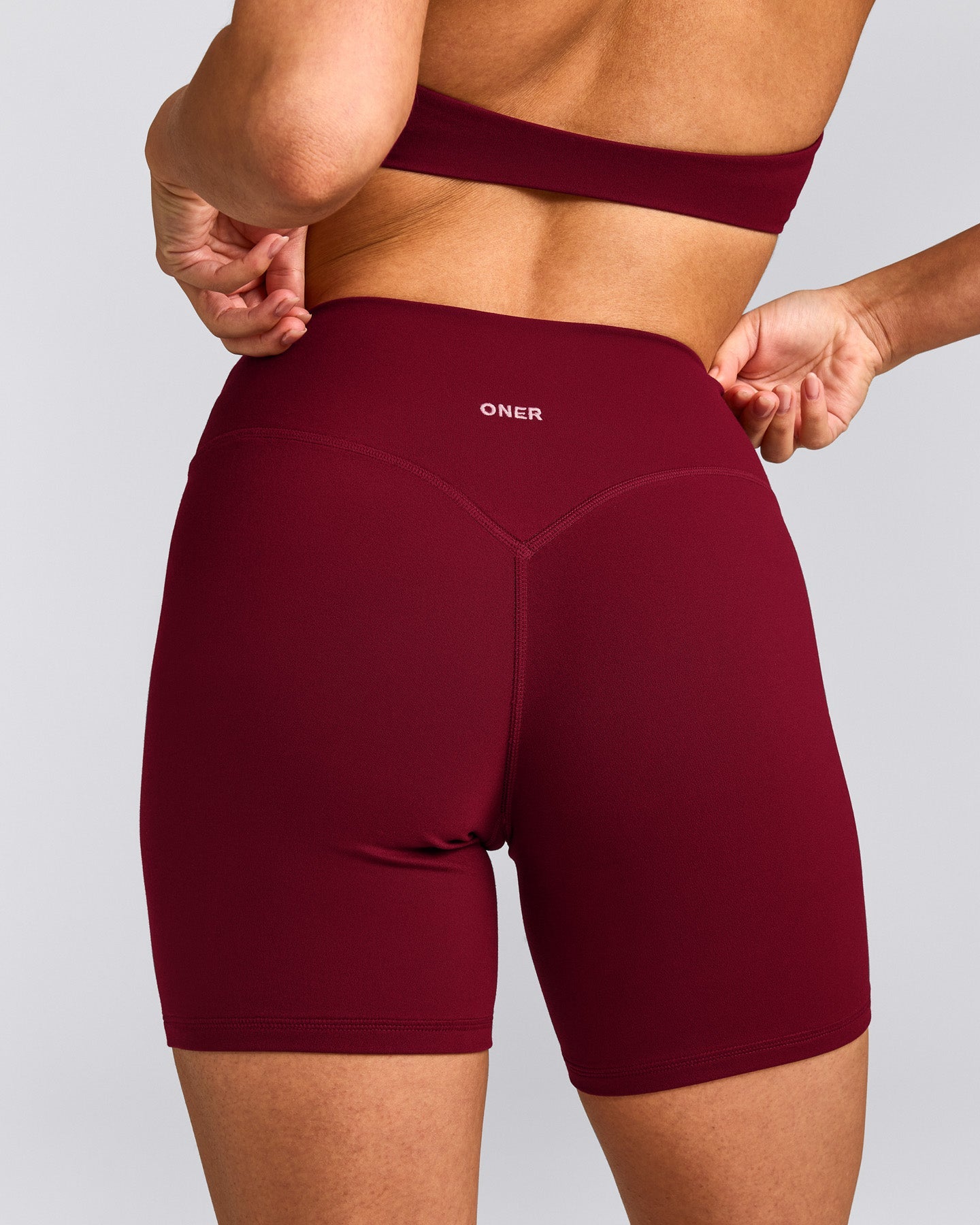 SoftMotion™ High Waisted Shorts 6" | Ruby Red