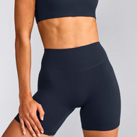 SoftMotion™ High Waisted Shorts 6" | True Blue