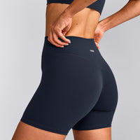 SoftMotion™ High Waisted Shorts 6" | True Blue