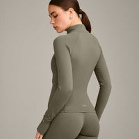 SoftMotion™ Jacket with Grey Logo | Alpine Green