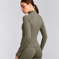 SoftMotion™ Jacket with Grey Logo | Alpine Green