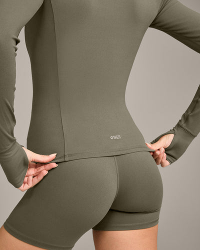 SoftMotion™ Jacket with Grey Logo | Alpine Green