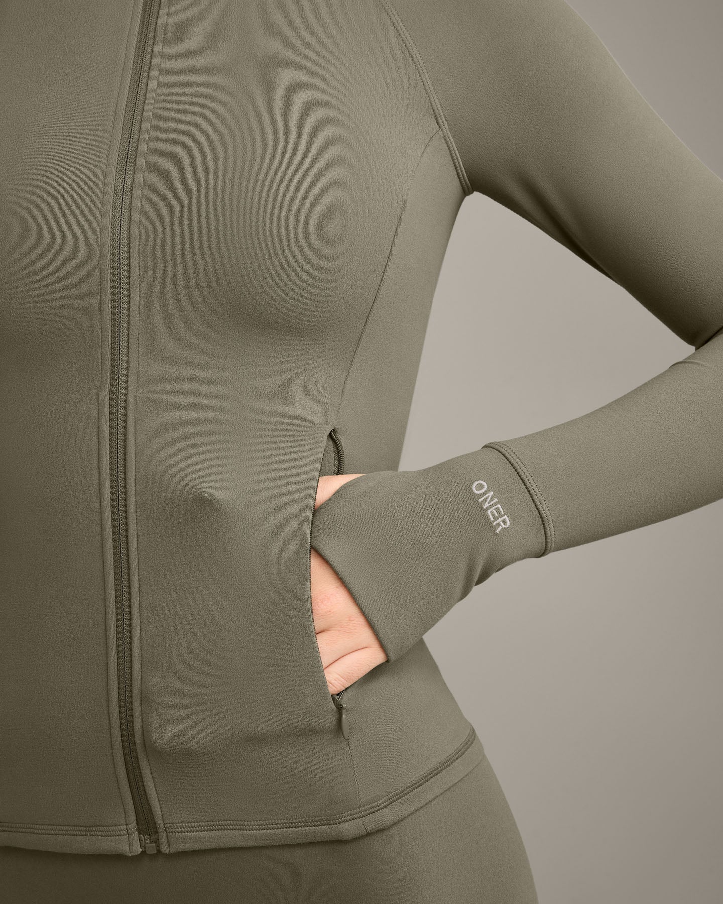 SoftMotion™ Jacket with Grey Logo | Alpine Green