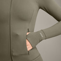 SoftMotion™ Jacket with Grey Logo | Alpine Green