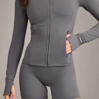 SoftMotion™ Jacket with Grey Logo | Ash Grey