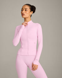 SoftMotion™ Jacket with Grey Logo | Chalk Pink