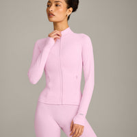 SoftMotion™ Jacket with Grey Logo | Chalk Pink