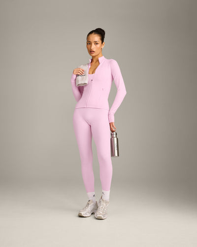 SoftMotion™ Jacket with Grey Logo | Chalk Pink