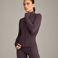 SoftMotion™ Jacket with Grey Logo | Dark Umber Brown