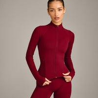 SoftMotion™ Jacket with Grey Logo | Ruby Red