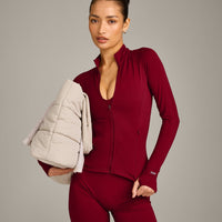 SoftMotion™ Jacket with Grey Logo | Ruby Red