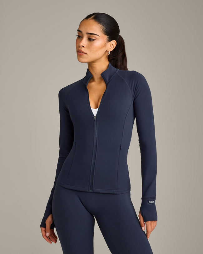 SoftMotion™ Jacket with Grey Logo | True Blue