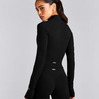 SoftMotion™ Mid Jacket with Grey Logo | Black