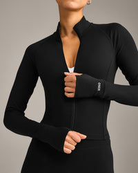 SoftMotion™ Mid Jacket with Grey Logo | Black